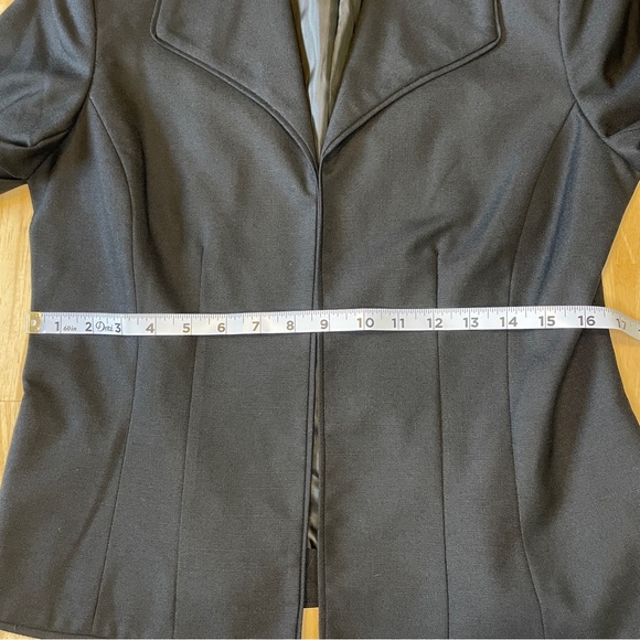 Dress Barn Open Front Rayon Blend Blazer - Black - Picture 10 of 16